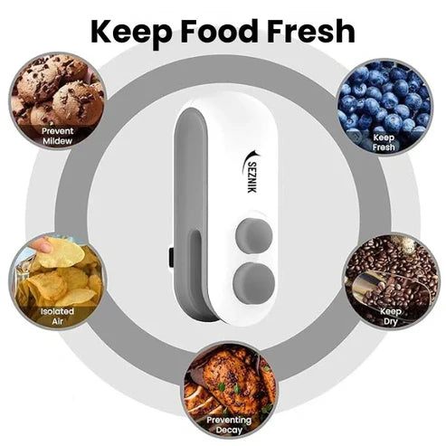 Premium Packet Sealer for Chips, Snacks, Traveling Food Packets